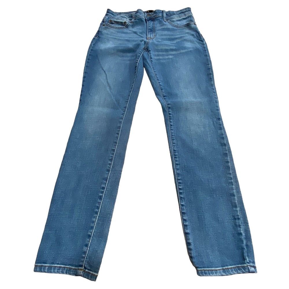 FRYE Mid Rise Jeans Cotton Blue Denim Pockets Sz 6 womens